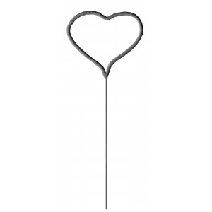 Бенгальская свеча в форме сердца 2 штуки «Сердечко» ТСЗ ТР162