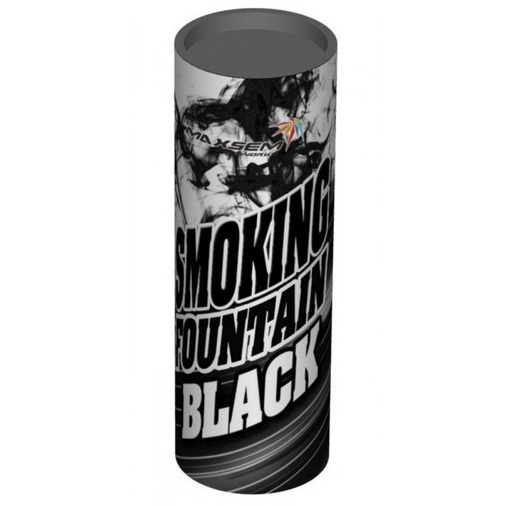 Чёрный цветной дым 30 секунд «Smoking Fountain» Maxsem MA0509 Black