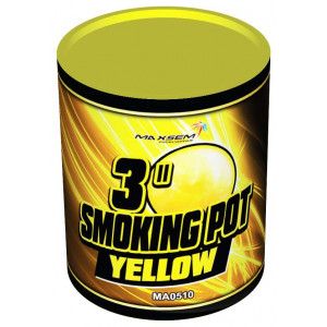 Жёлтый цветной дым в банке 60 секунд «Smoking Pot» Maxsem MA0510 Yellow