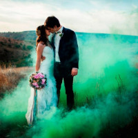 Зелёный цветной дым 60 секунд «Smoking Fountain» Maxsem MA0512