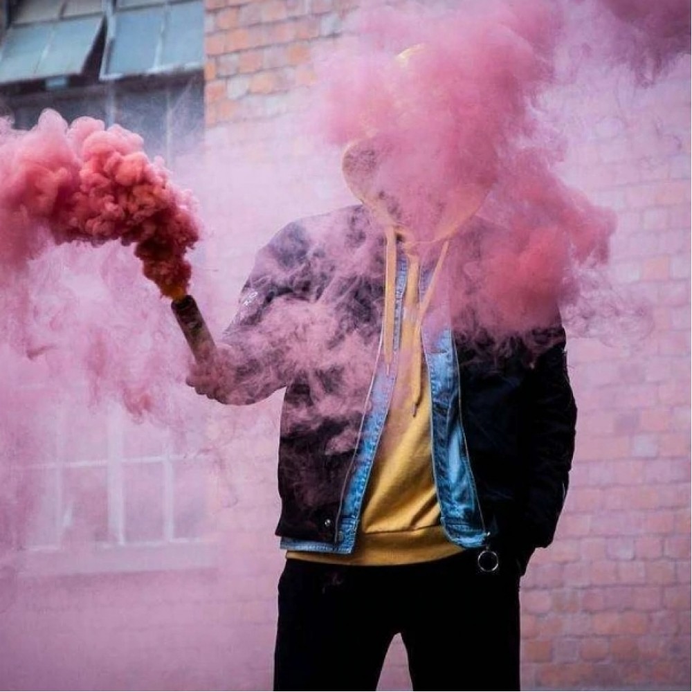 Бордовый цветной дым 60 секунд «Smoking Fountain» Maxsem MA0512