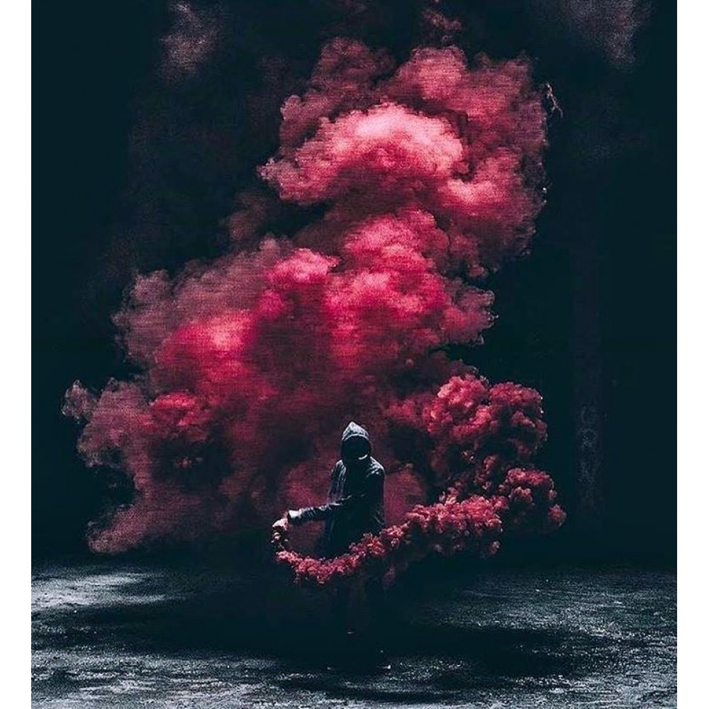Бордовый цветной дым 60 секунд «Smoking Fountain 1.2 INCH» Maxsem MA0513