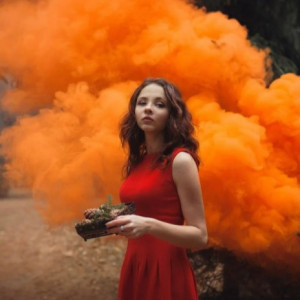 Оранжевый цветной дым 60 секунд «Smoking Fountain 1.2 INCH» Maxsem MA0513 Orange