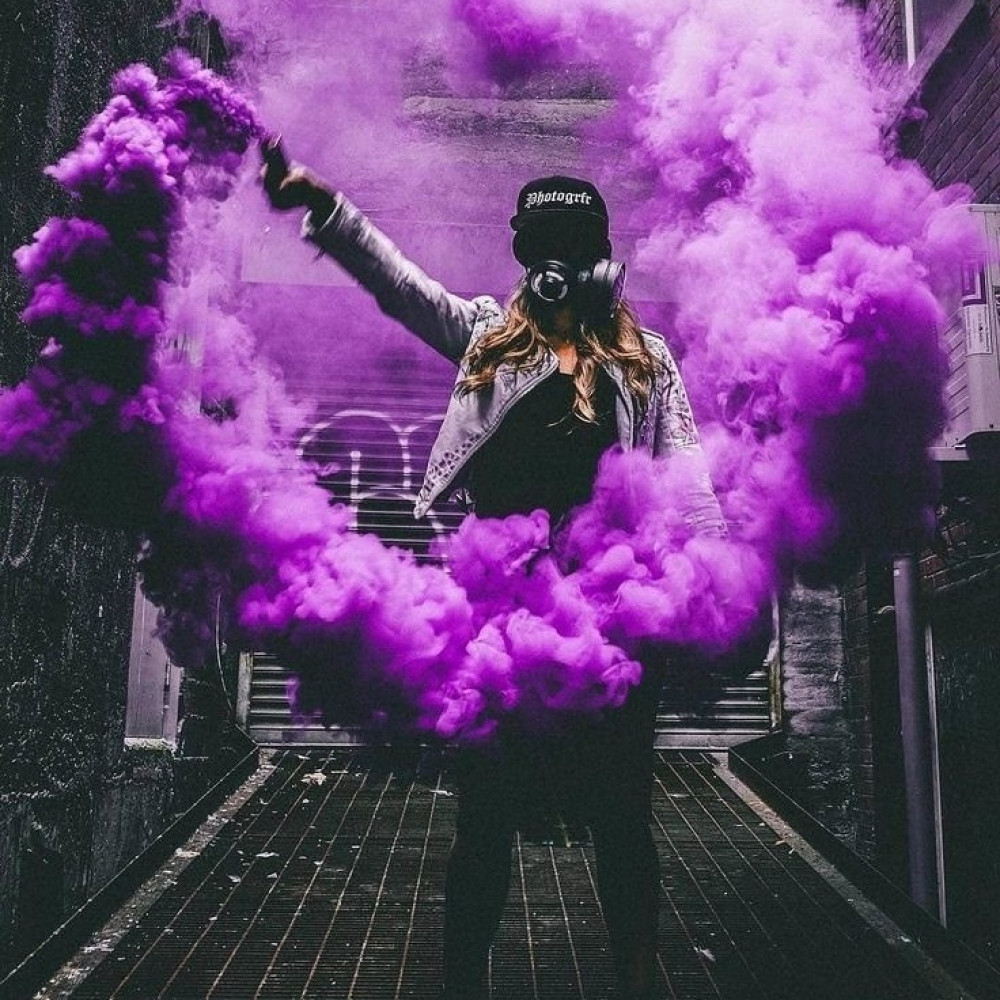 Фиолетовый цветной дым 60 секунд «Smoking Fountain» Maxsem MA0511 Purple