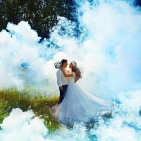 Голубой цветной дым 60 секунд «Smoking Fountain 1.2 INCH» Maxsem MA0513