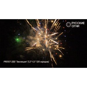Разнокалиберный фейерверк 120 залпов «Эволюция» PRO107-2 Русские огни