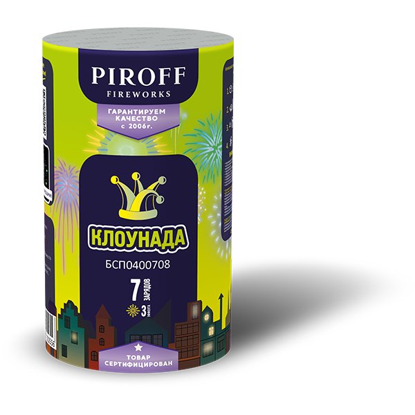 Фейерверк 7 залпов «Клоунада» Piroff БСП0800708