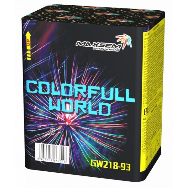 Фейерверк на 12 залпов «Colorfull world» Maxsem GW218-93