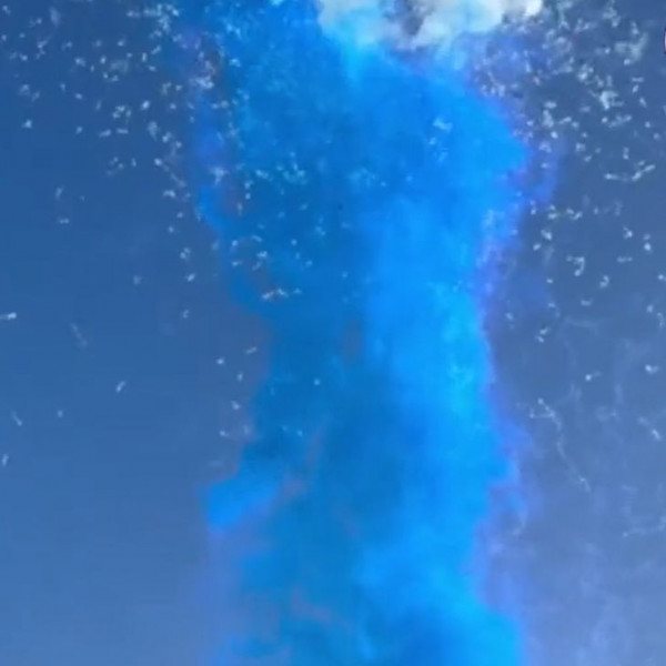 Дневной фейерверк 36 залпов «Узнай Кто» — мальчик, голубой дым Joker Fireworks JF DMC30-36 Flash B