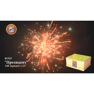 Эксклюзивный фейерверк 348 залпов «Президент» Премьер салют 01525