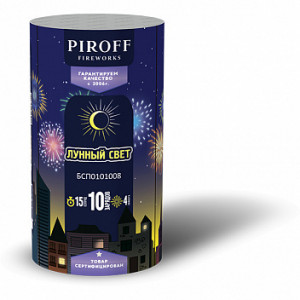 Фейерверк 10 залпов «Лунный свет» Piroff БСП0101008