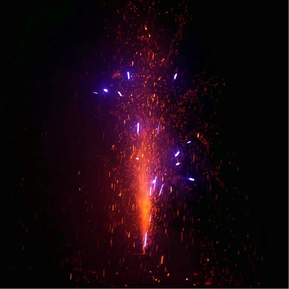 Разноцветный фейерверк фонтан 60 секунд «Рапсодия» Piroff Ф308
