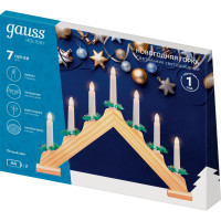 Светодиодный светильник Gauss - «Новогодняя Горка», серия Holiday, 7 LED свечей HL020