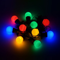 Светодиодная гирлянда Gauss Белт-Лайт, серия Holiday, 10 ламп, 8 м, IP44, белый, синий, красный, зел