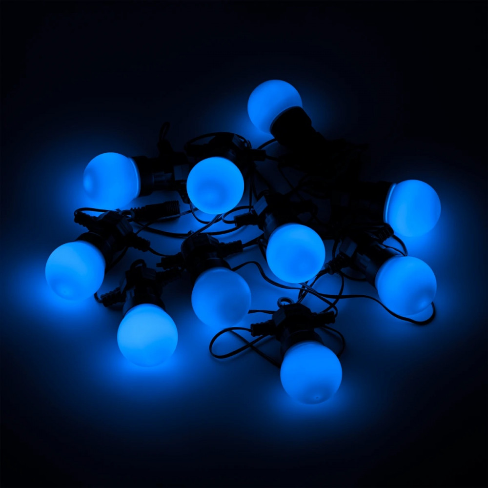 Светодиодная гирлянда Gauss Белт-Лайт, серия Holiday, 10 ламп, 8 м, IP44, белый, синий, красный, зел