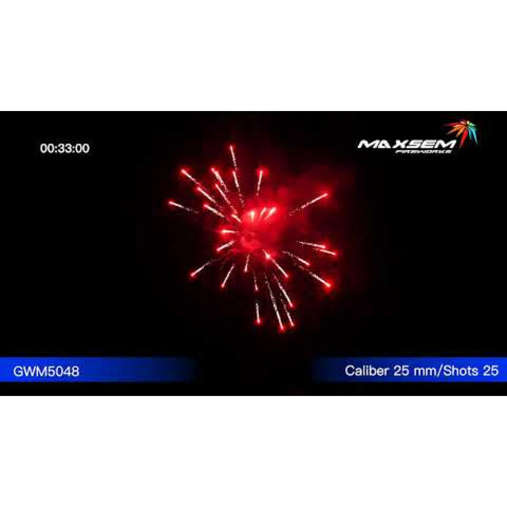 Фейерверк 25 залпов «Neon Fireworks» Maxsem GWM5048