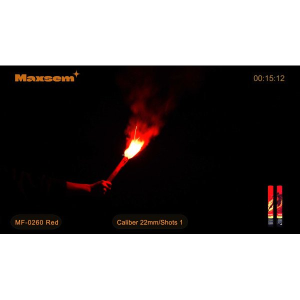Фальшфейер огневой красный 60 секунд «Hand Flare» Фальшфейер огневой красный 60 секунд «Hand Flare»