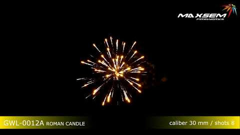 Maxsem Fireworks GWL-0012A ROMAN CANDLE 1,2