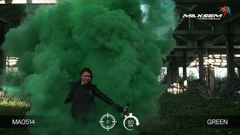 Цветной дым зеленый двухсторонний MA0514 Green Maxsem