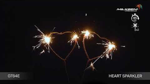 Бенгальские огни в форме сердца Heart sparkler (2 шт.) 0784E Maxsem/Максэм