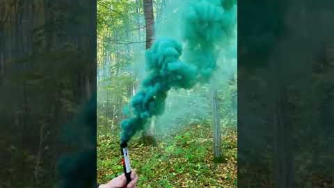 Зелёный цветной дым 60 секунд Smoking Fountain Maxsem MA0511 Green
